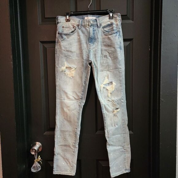 PacSun Light Stitch & Repair Stacked Skinny Jeans - Picture 6 of 16